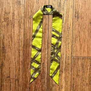 HERMES Bolduc Silk Twilly